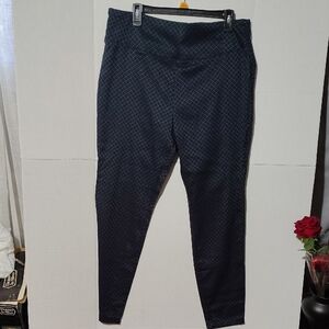 Worthington Green and Black Leggings Modern Fit. F